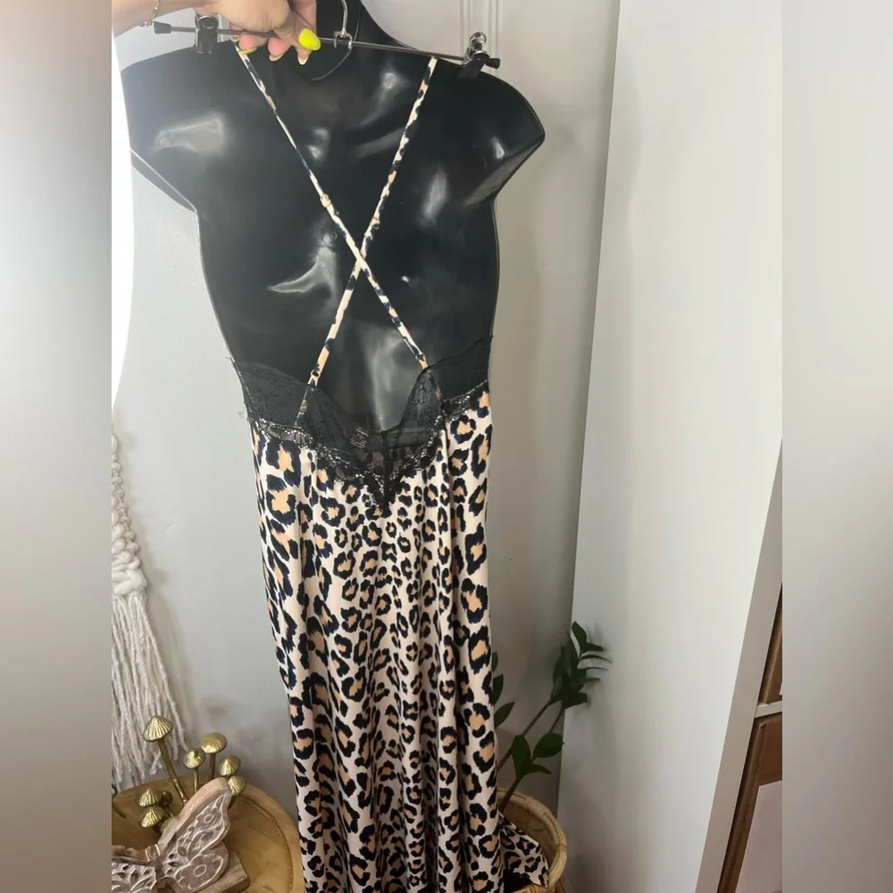 Victoria’s Secret | Leopard Print Lace Slip Dress | Lingerie | Size XS
